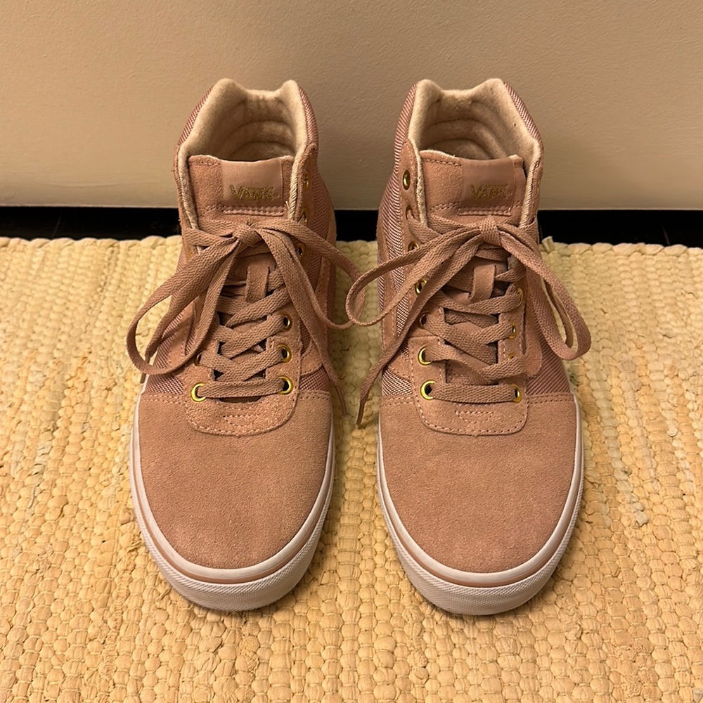 Pink Vans high tops